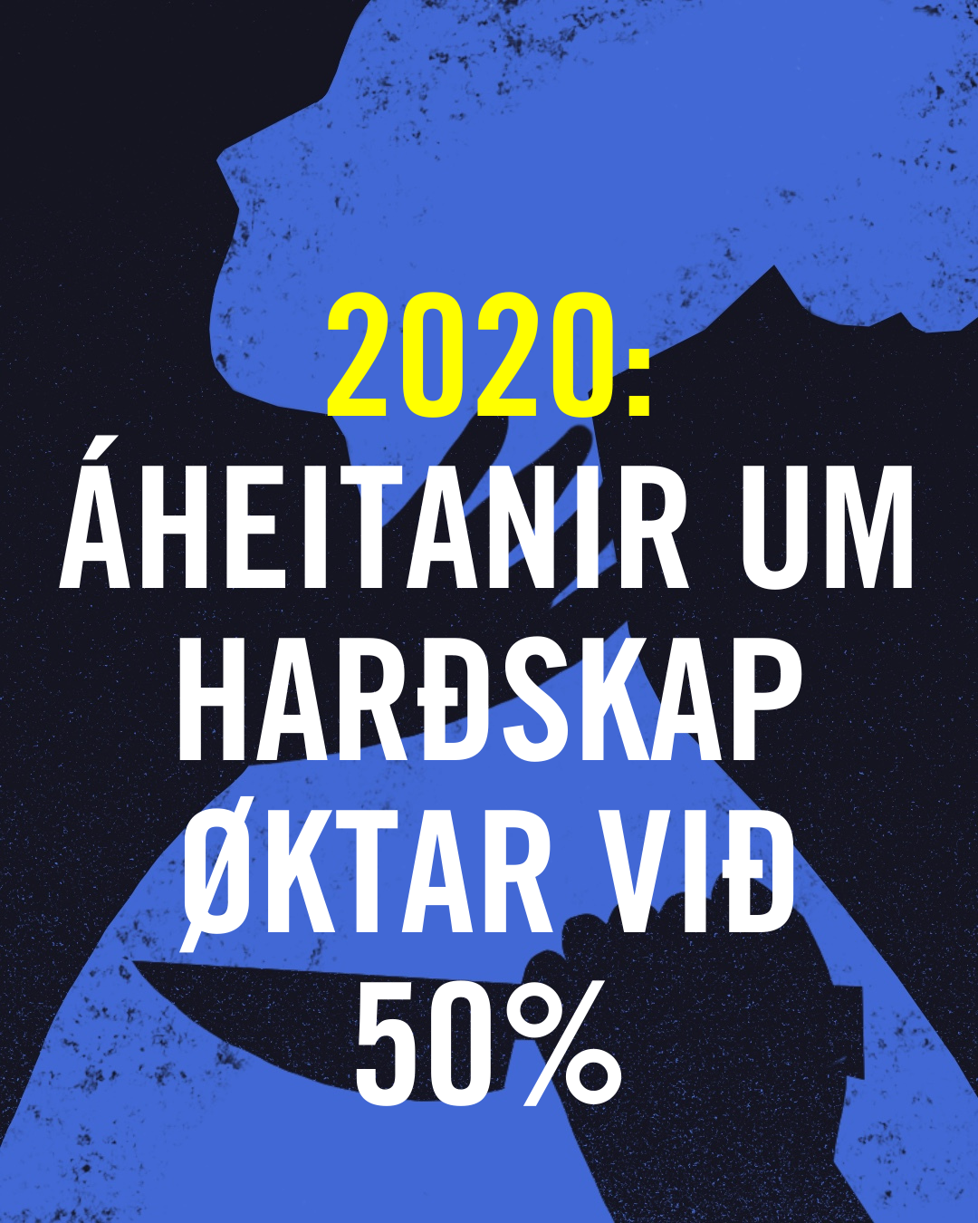 2020: Áheitanir um harðskap øktar við 50%